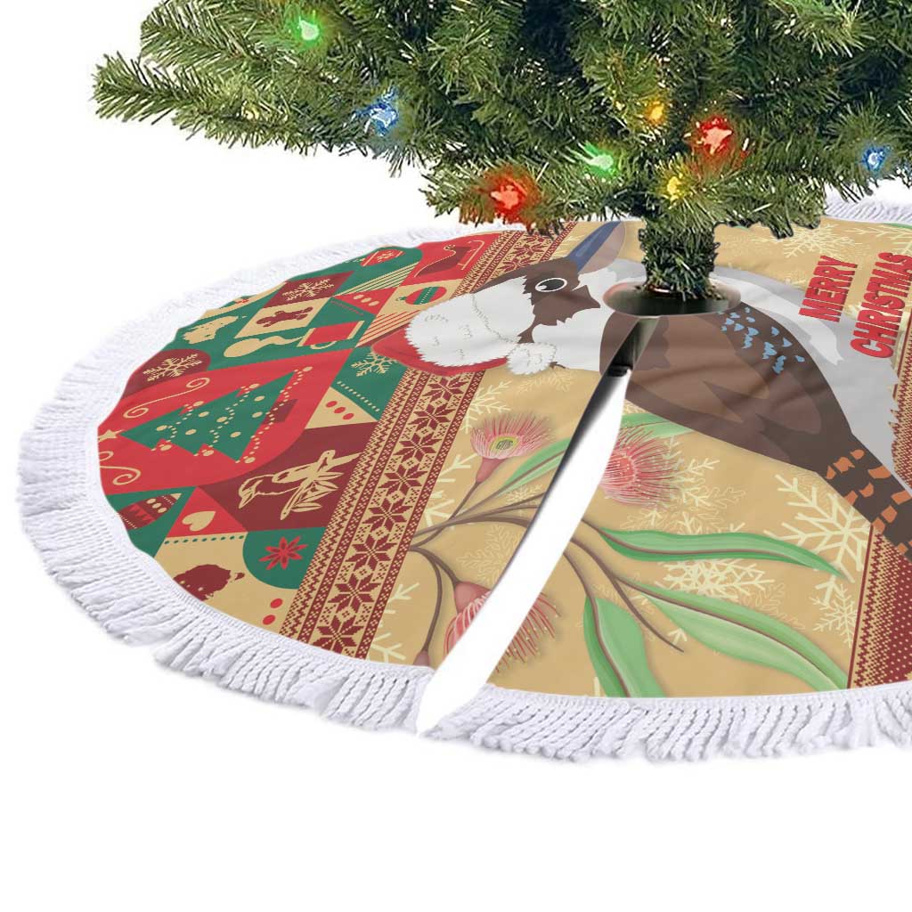 Australia Christmas Tree Skirt Kookaburra Santa With Gumtree
