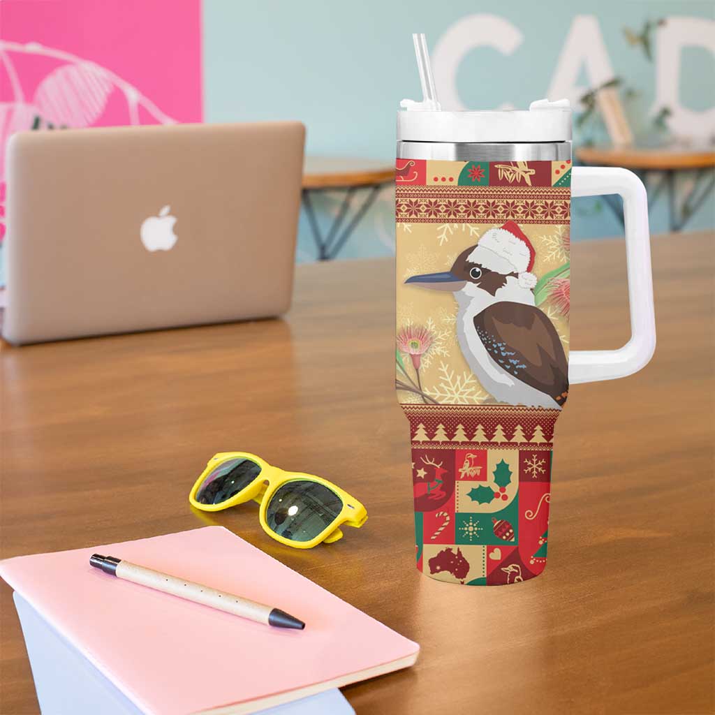 Australia Christmas Tumbler With Handle Kookaburra Santa With Gumtree