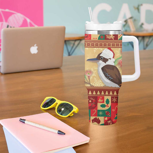 Australia Christmas Tumbler With Handle Kookaburra Santa With Gumtree