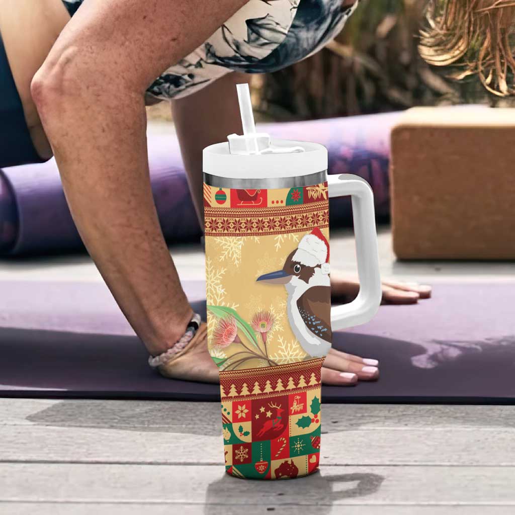 Australia Christmas Tumbler With Handle Kookaburra Santa With Gumtree