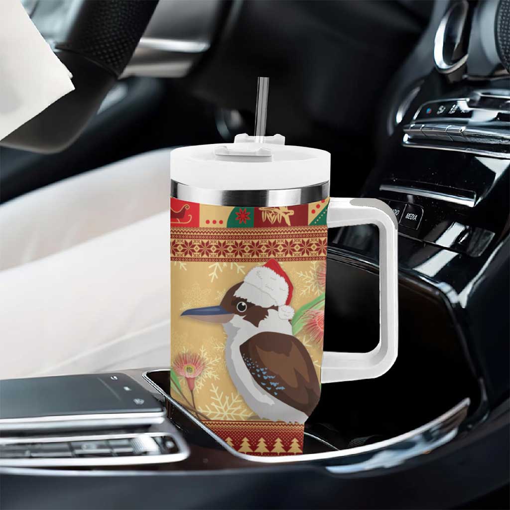 Australia Christmas Tumbler With Handle Kookaburra Santa With Gumtree