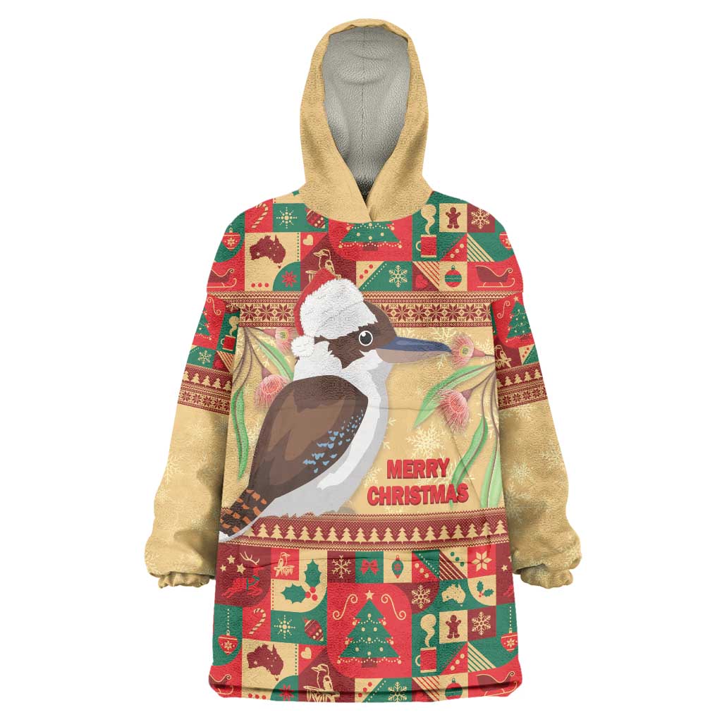 Australia Christmas Wearable Blanket Hoodie Kookaburra Santa With Gumtree