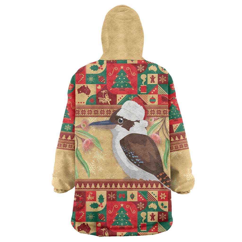 Australia Christmas Wearable Blanket Hoodie Kookaburra Santa With Gumtree