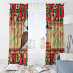 Australia Christmas Window Curtain Kookaburra Santa With Gumtree