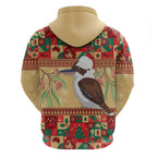 Australia Christmas Zip Hoodie Kookaburra Santa With Gumtree