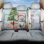 Australia Christmas Back Car Seat Cover Koala Santa With Eucalyptus - Watercolor
