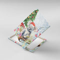 Australia Christmas Canvas Wall Art Koala Santa With Eucalyptus - Watercolor