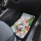 Australia Christmas Car Mats Koala Santa With Eucalyptus - Watercolor