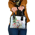 Australia Christmas Shoulder Handbag Koala Santa With Eucalyptus - Watercolor