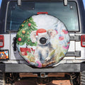 Australia Christmas Spare Tire Cover Koala Santa With Eucalyptus - Watercolor
