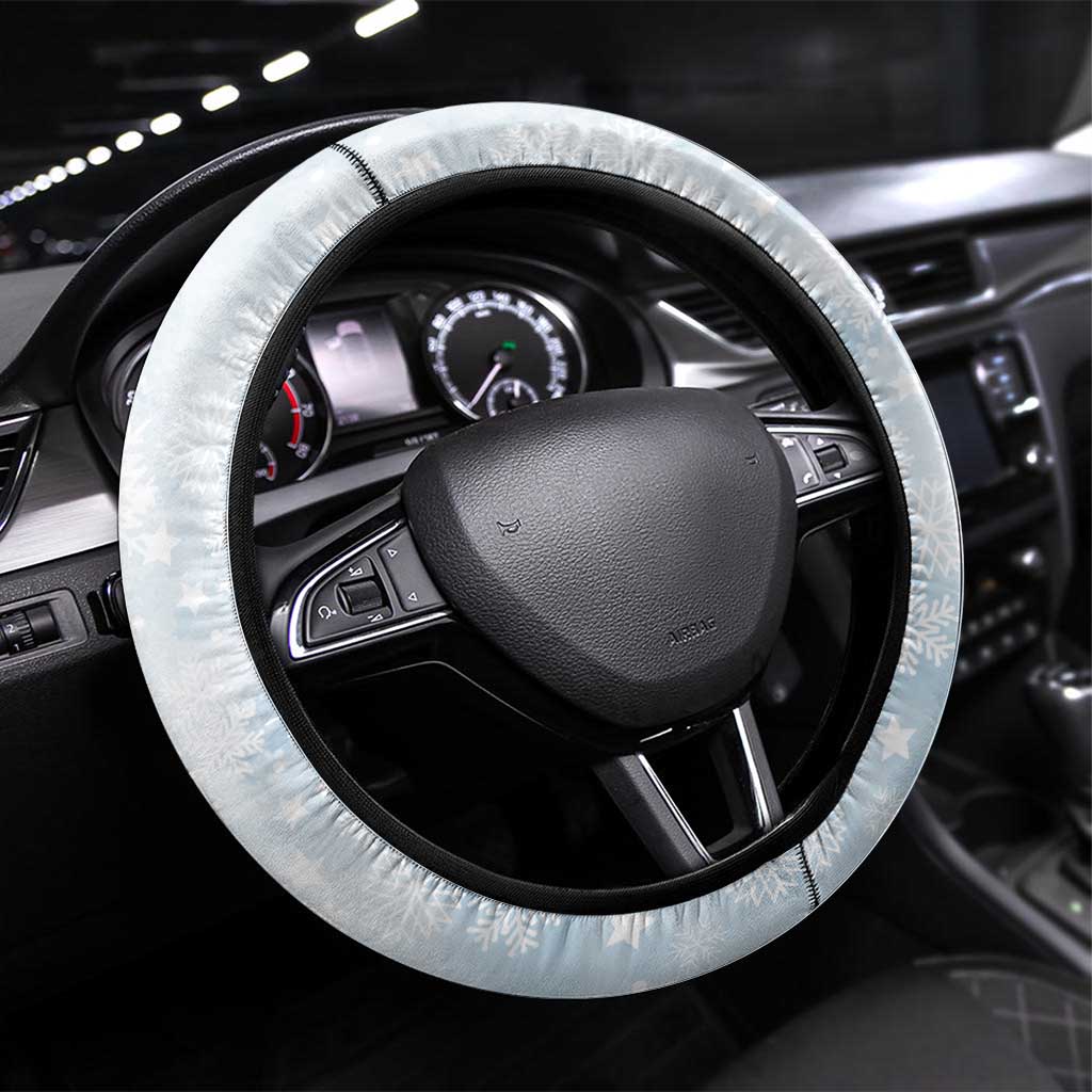 Australia Christmas Steering Wheel Cover Koala Santa With Eucalyptus - Watercolor