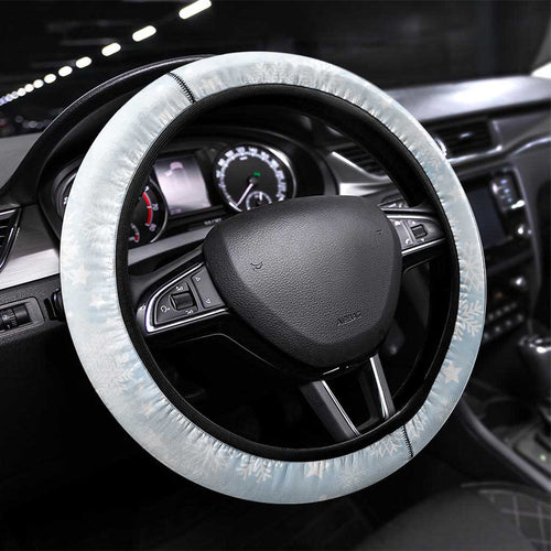 Australia Christmas Steering Wheel Cover Koala Santa With Eucalyptus - Watercolor