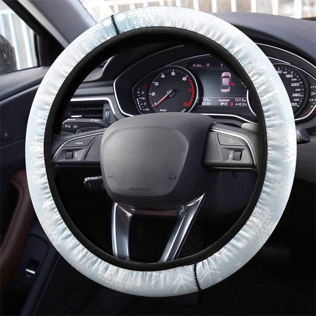 Australia Christmas Steering Wheel Cover Koala Santa With Eucalyptus - Watercolor