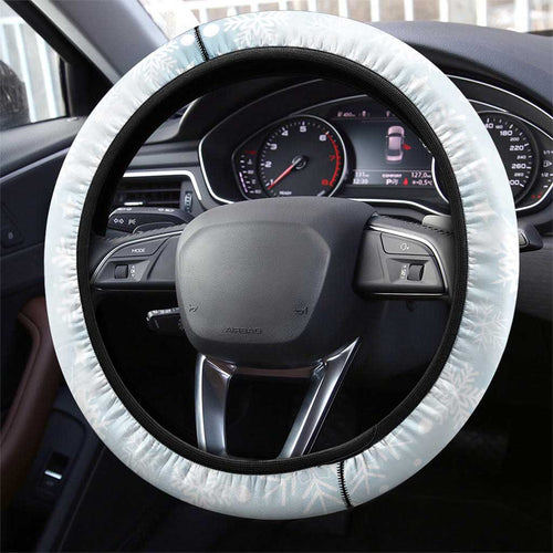 Australia Christmas Steering Wheel Cover Koala Santa With Eucalyptus - Watercolor