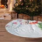 Australia Christmas Tree Skirt Koala Santa With Eucalyptus - Watercolor