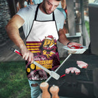Broncos Rugby Christmas Apron Brisbane Giddy Up Aboriginal Art - Aussie Hoodie
