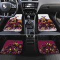 Custom Broncos Rugby Christmas Car Mats Brisbane Giddy Up Aboriginal Art - Aussie Hoodie
