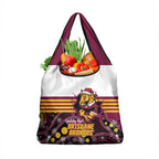 Broncos Rugby Christmas Grocery Bag Brisbane Giddy Up Aboriginal Art - Aussie Hoodie