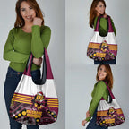 Broncos Rugby Christmas Grocery Bag Brisbane Giddy Up Aboriginal Art - Aussie Hoodie