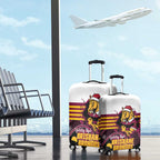 Broncos Rugby Christmas Luggage Cover Brisbane Giddy Up Aboriginal Art - Aussie Hoodie