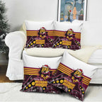 Broncos Rugby Christmas Pillow Cover Brisbane Giddy Up Aboriginal Art - Aussie Hoodie