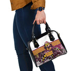 Broncos Rugby Christmas Shoulder Handbag Brisbane Giddy Up Aboriginal Art - Aussie Hoodie