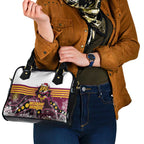 Broncos Rugby Christmas Shoulder Handbag Brisbane Giddy Up Aboriginal Art - Aussie Hoodie