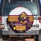 Broncos Rugby Christmas Spare Tire Cover Brisbane Giddy Up Aboriginal Art - Aussie Hoodie