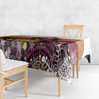 Broncos Rugby Christmas Tablecloth Brisbane Giddy Up Aboriginal Art - Aussie Hoodie