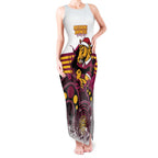 Custom Broncos Rugby Christmas Tank Maxi Dress Brisbane Giddy Up Aboriginal Art - Aussie Hoodie