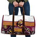 Broncos Rugby Christmas Travel Bag Brisbane Giddy Up Aboriginal Art - Aussie Hoodie