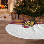 Broncos Rugby Christmas Tree Skirt Brisbane Giddy Up Aboriginal Art - Aussie Hoodie