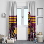 Broncos Rugby Christmas Window Curtain Brisbane Giddy Up Aboriginal Art - Aussie Hoodie