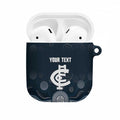 Custom Carlton Football AirPods Case Go Blues Aboriginal Art - Aussie Hoodie