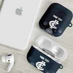 Custom Carlton Football AirPods Case Go Blues Aboriginal Art - Aussie Hoodie