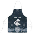 Custom Carlton Football Apron Go Blues Aboriginal Art - Aussie Hoodie