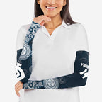 Custom Carlton Football Arm Sleeves Go Blues Aboriginal Art - Aussie Hoodie