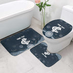 Custom Carlton Football Bathroom Set Go Blues Aboriginal Art - Aussie Hoodie