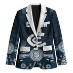Custom Carlton Football Blazer Go Blues Aboriginal Art - Aussie Hoodie