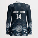 Custom Carlton Football Blazer Go Blues Aboriginal Art - Aussie Hoodie