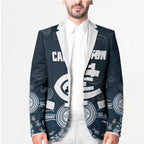Custom Carlton Football Blazer Go Blues Aboriginal Art - Aussie Hoodie