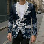 Custom Carlton Football Blazer Go Blues Aboriginal Art - Aussie Hoodie