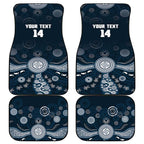 Custom Carlton Football Car Mats Go Blues Aboriginal Art - Aussie Hoodie