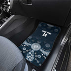 Custom Carlton Football Car Mats Go Blues Aboriginal Art - Aussie Hoodie