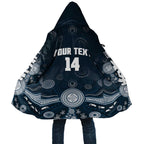 Custom Carlton Football Cloak Go Blues Aboriginal Art - Aussie Hoodie