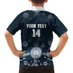 Custom Carlton Football Family Matching Long Sleeve Bodycon Dress and Hawaiian Shirt Go Blues Aboriginal Art - Aussie Hoodie