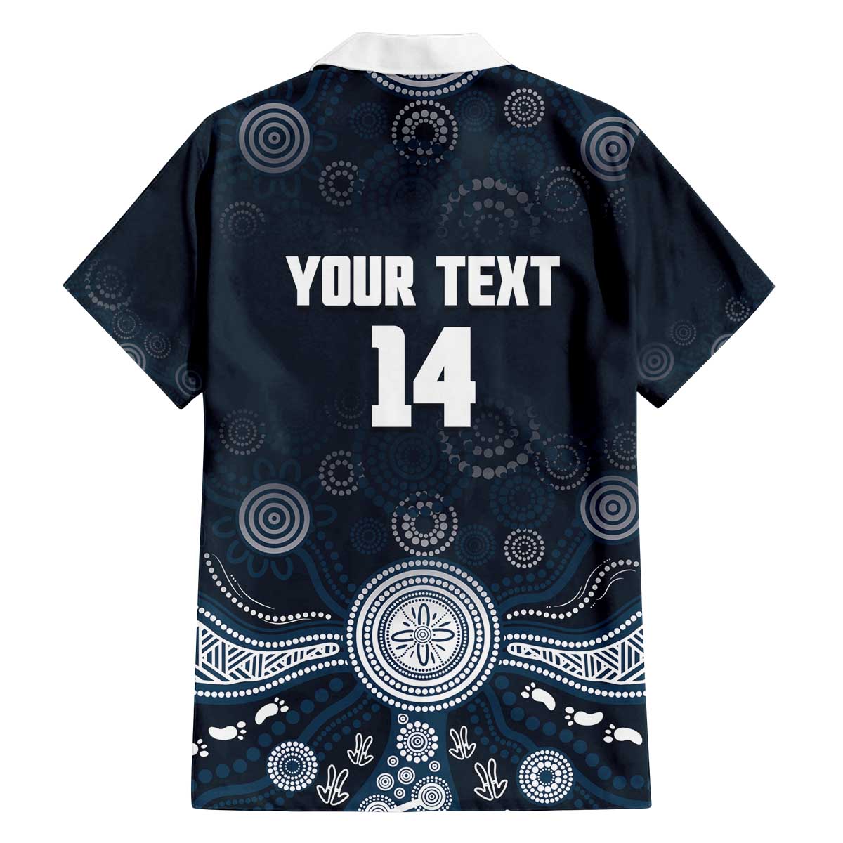 Custom Carlton Football Family Matching Off The Shoulder Long Sleeve Dress and Hawaiian Shirt Go Blues Aboriginal Art - Aussie Hoodie