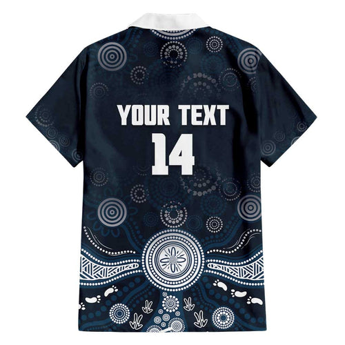 Custom Carlton Football Family Matching Summer Maxi Dress and Hawaiian Shirt Go Blues Aboriginal Art - Aussie Hoodie