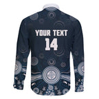 Custom Carlton Football Family Matching Summer Maxi Dress and Hawaiian Shirt Go Blues Aboriginal Art - Aussie Hoodie