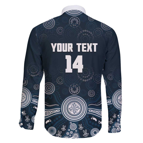 Custom Carlton Football Family Matching Tank Maxi Dress and Hawaiian Shirt Go Blues Aboriginal Art - Aussie Hoodie